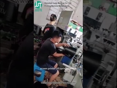 เครื่องพิมพ์หน้าจอโค้ง พิมพ์รูปร่างเอลิปส์สําหรับถังพลาสติก