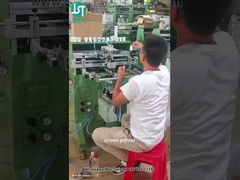 เครื่องพิมพ์หน้าจอโค้ง พิมพ์รูปร่างกระบอกสําหรับถ้วยพลาสติก